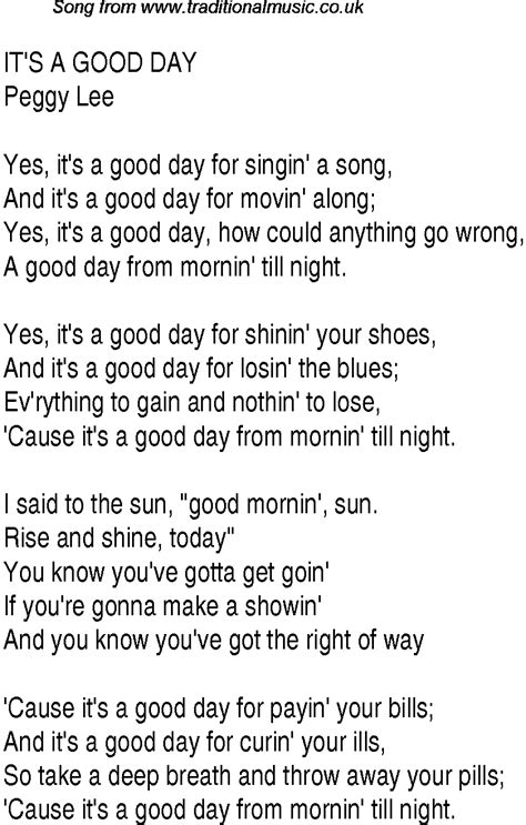 Good Day. . Its gonna be a good day lyrics